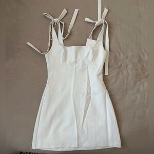 Zara Bow-tie Shoulder Strap Baby Doll Dress